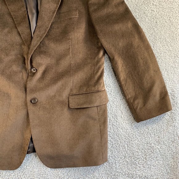 NEW Jos A Bank Blazer Mens 46 L Long‎ Brown Corduroy Sport Coat Jacket Lyocell * - Picture 5 of 12